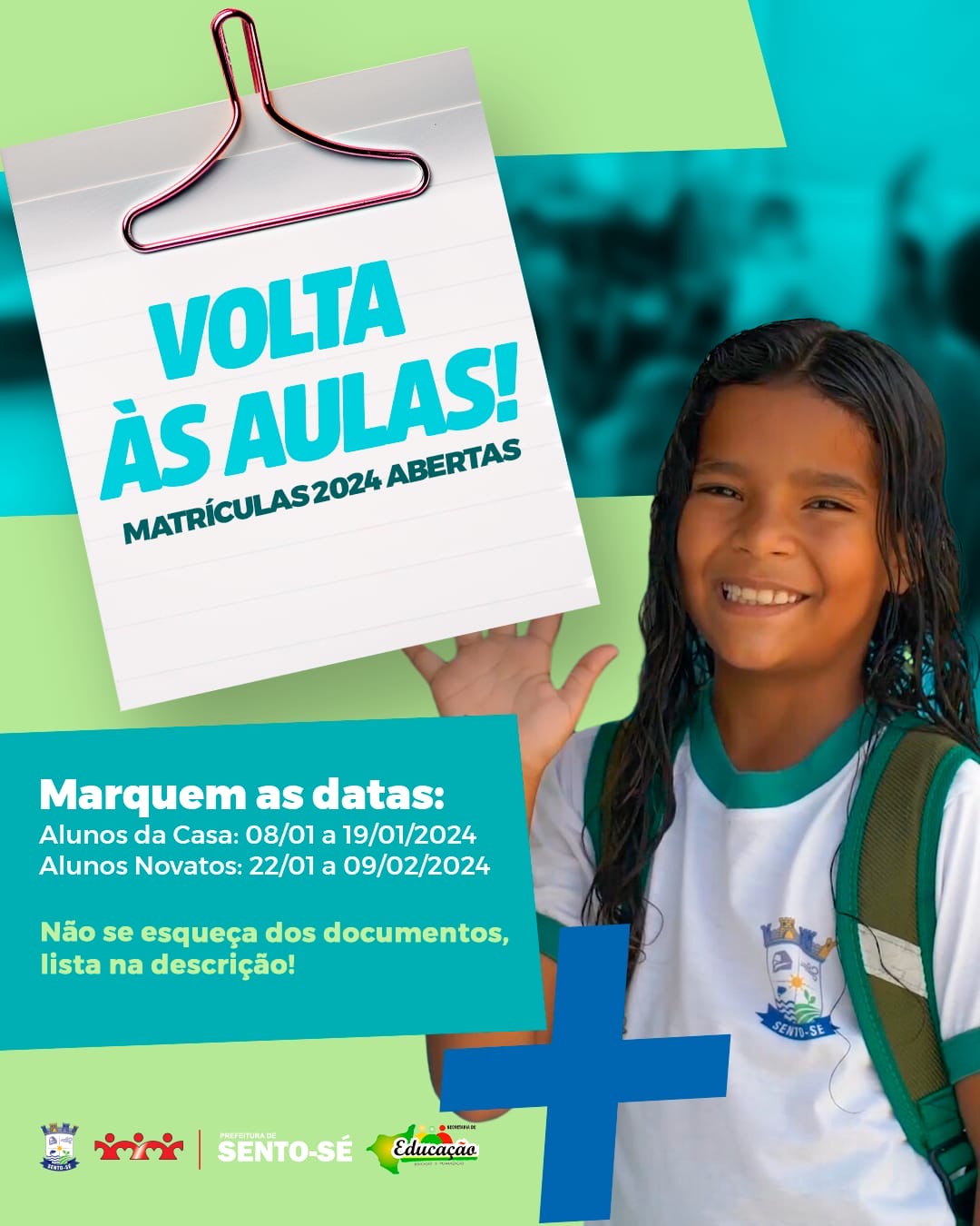 Sento Sé Matrículas Para O Ano Letivo De 2024 Na Rede Municipal De Ensino Inicia Nesta Segunda 4904